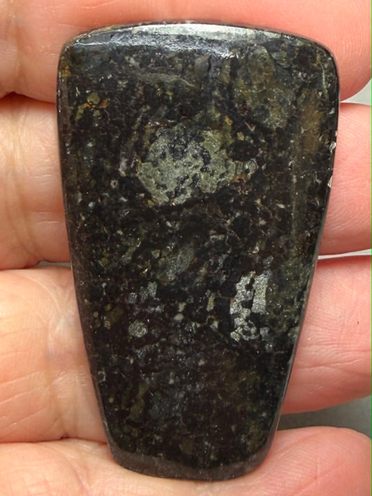 Freeform 49x29mm Nuummite Cabochon 36