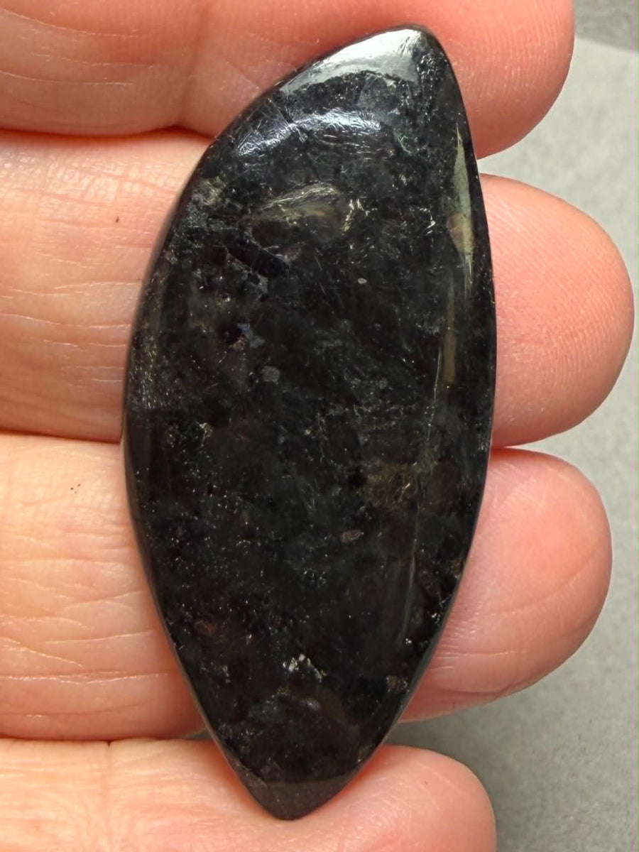 Freeform 44x20mm Nuummite Cabochon 57