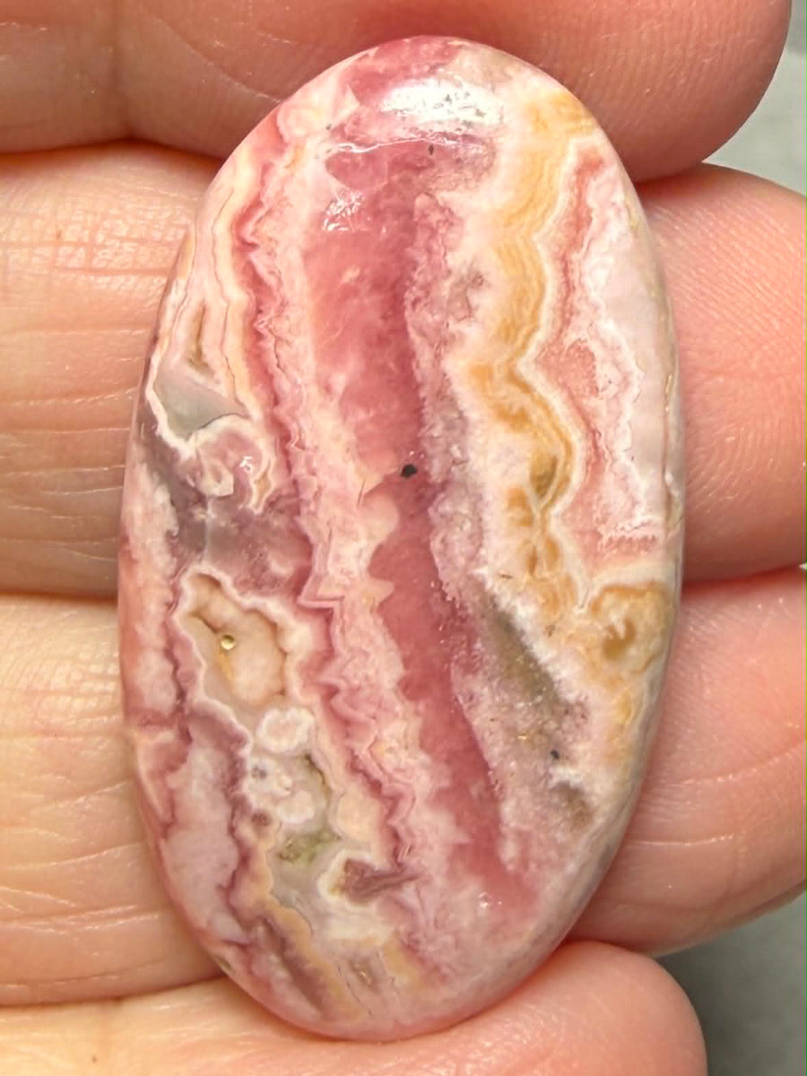 Oval 36x20mm Rhodochrosite Cabochon 50