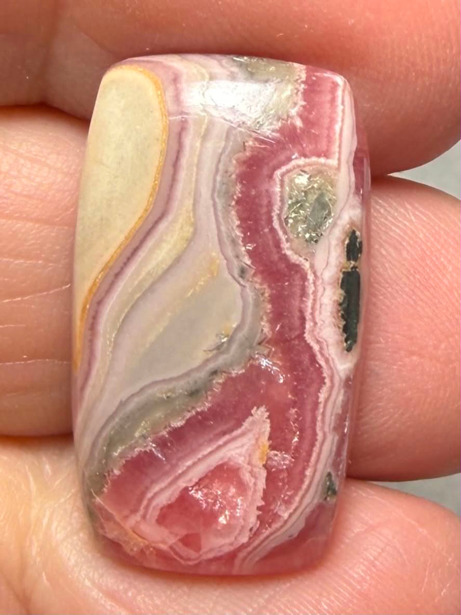 Rectangle 27x15mm Rhodochrosite Cabochon 52