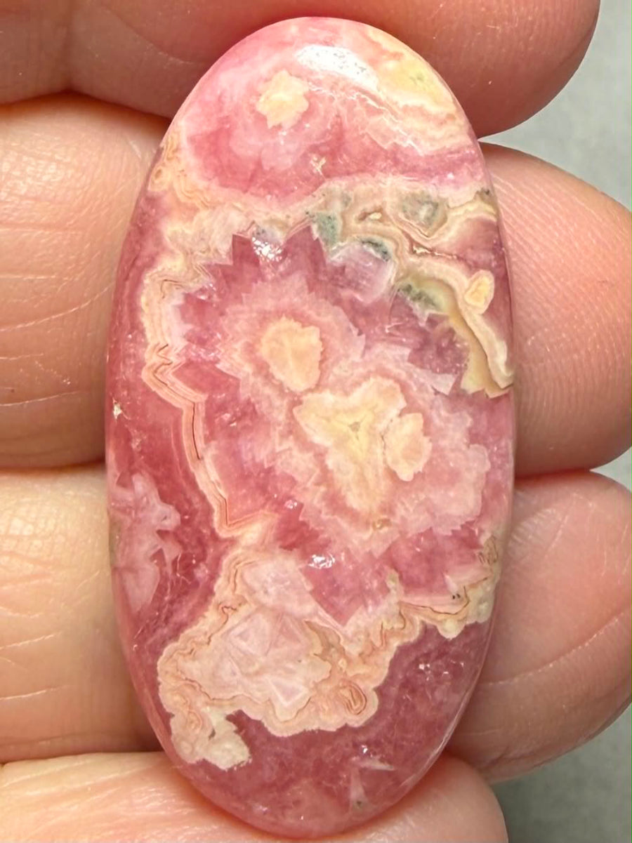 Oval 34x17mm Rhodochrosite Cabochon 61