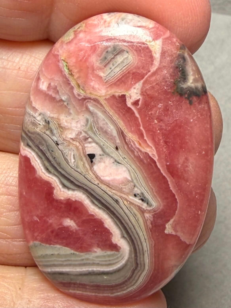 Oval 43x28mm Rhodochrosite Cabochon 62