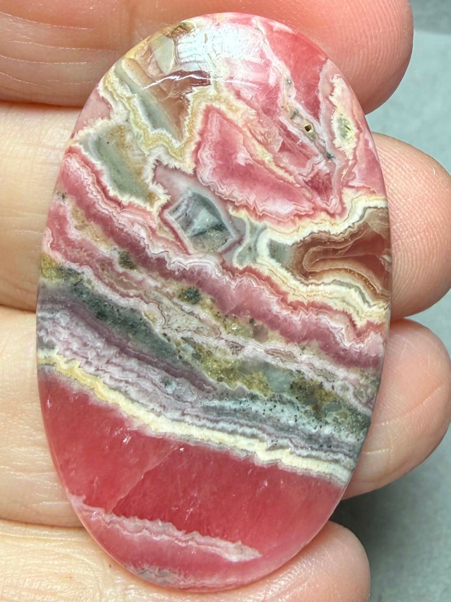 Oval 46x28mm Rhodochrosite Cabochon 66