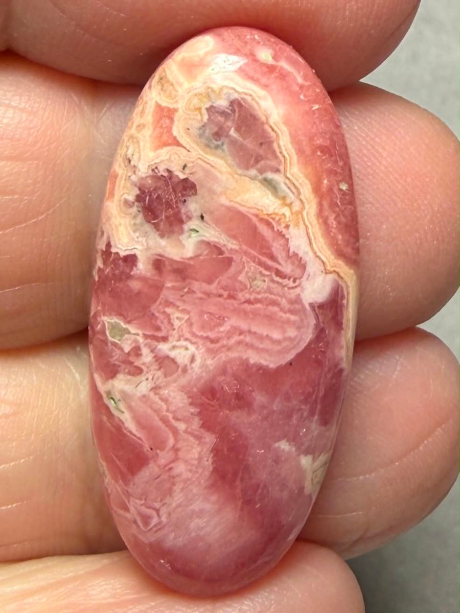 Oval 32x14mm Rhodochrosite Cabochon 68