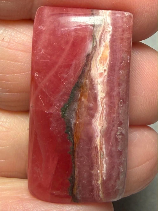 Rectangle 33x17mm Rhodochrosite Cabochon 79