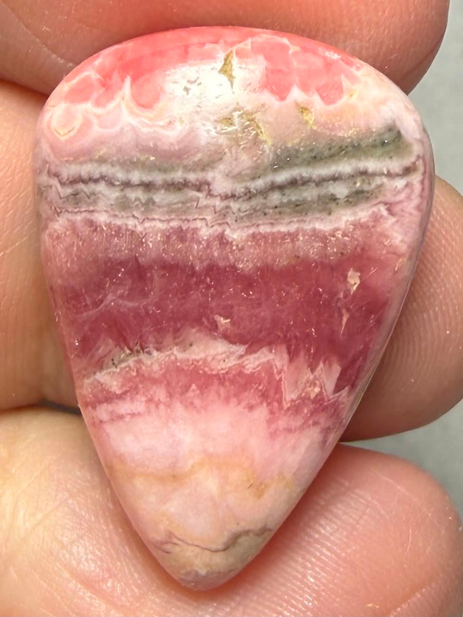 Teardrop 27x19mm Rhodochrosite Cabochon 80