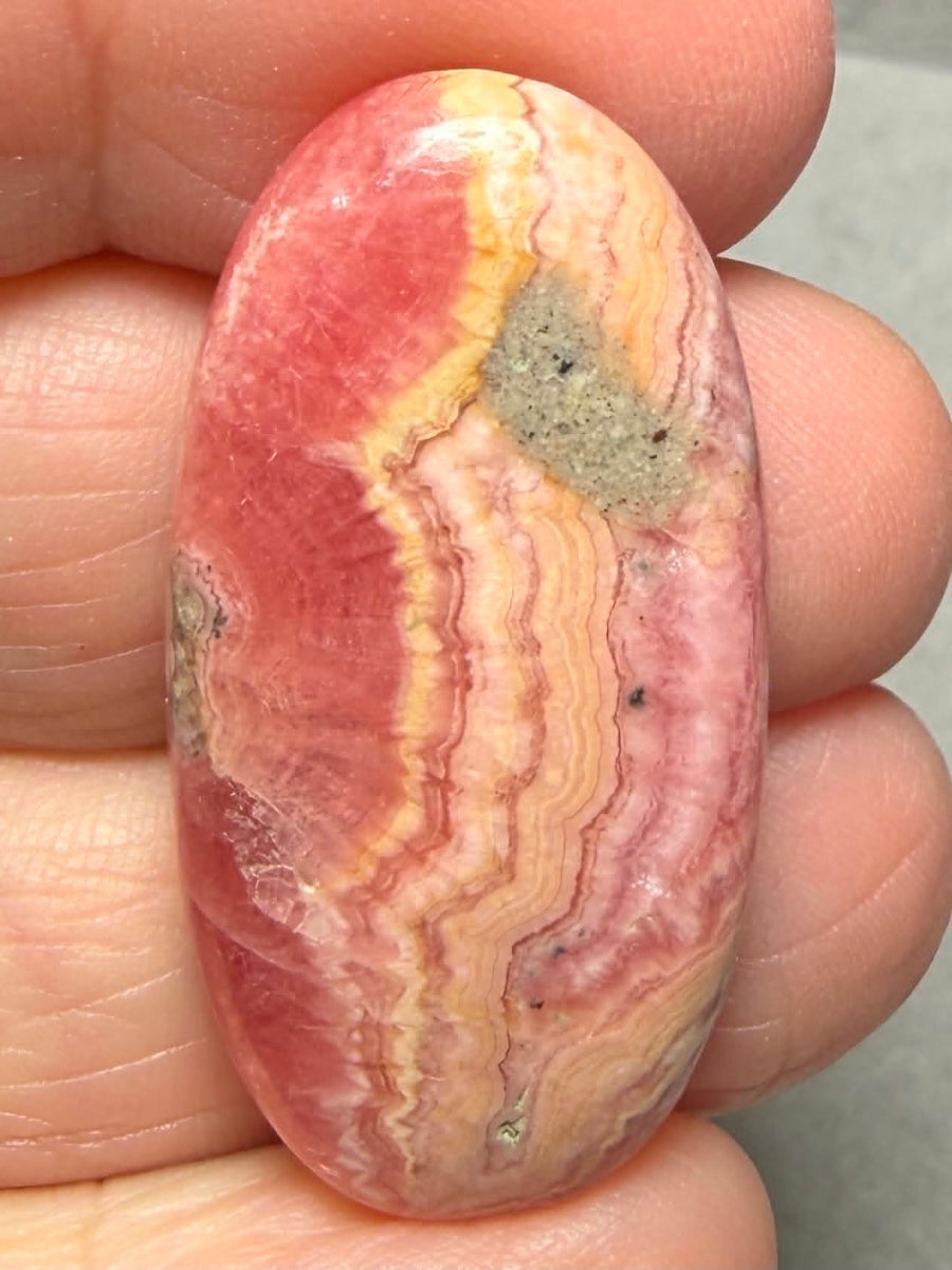 Oval 37x19mm Rhodochrosite Cabochon 81