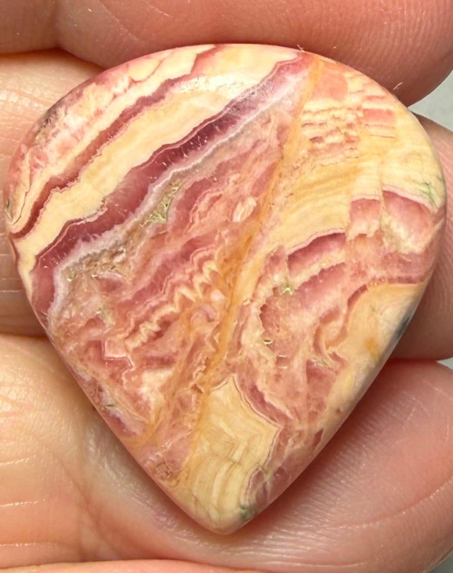 Teardrop 27x24mm Rhodochrosite Cabochon 85