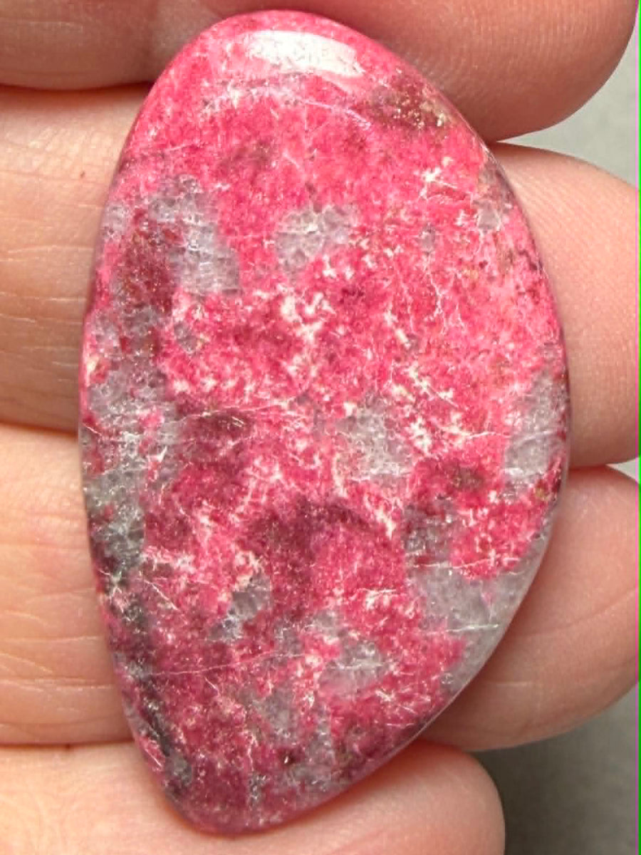 Freeform 39x23mm Thulite Cabochon 71