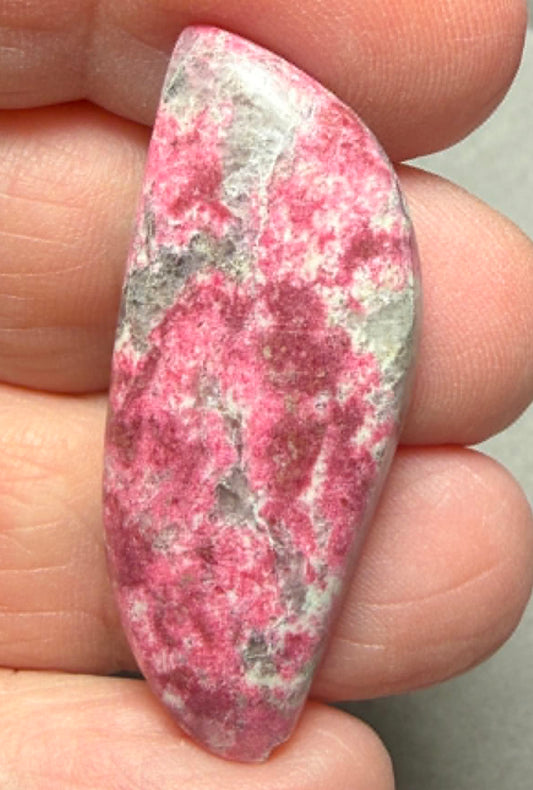 Freeform 39x16mm Thulite Cabochon 81