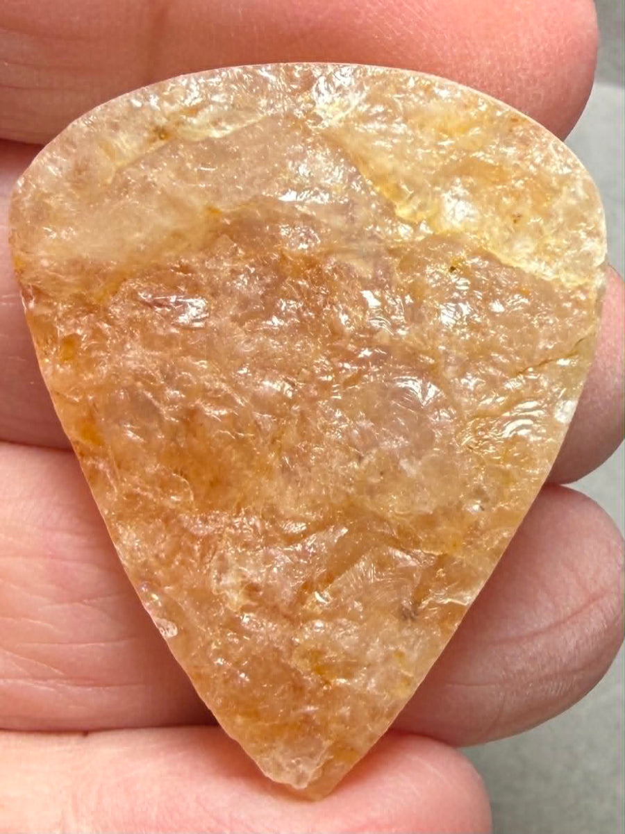 Teardrop 38x29mm Himalayan Druzy Citrine Cabochon 57