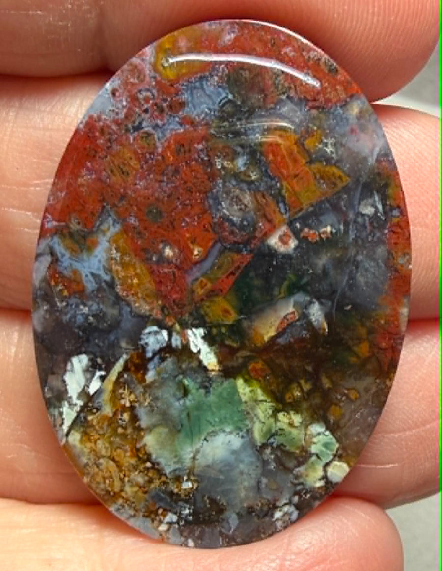 Oval 36x25mm Indonesian Jasper Cabochon 46