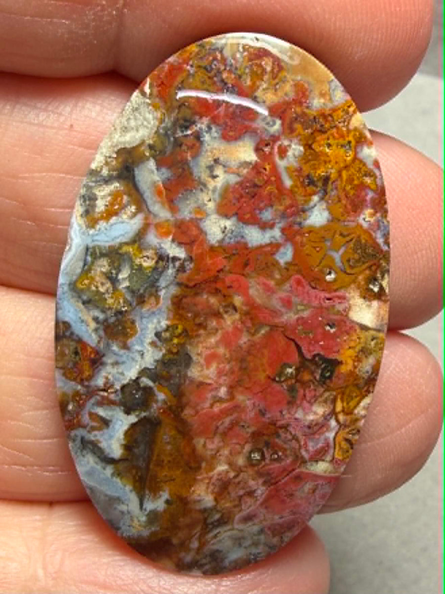Oval 39x24mm Indonesian Jasper Cabochon 50
