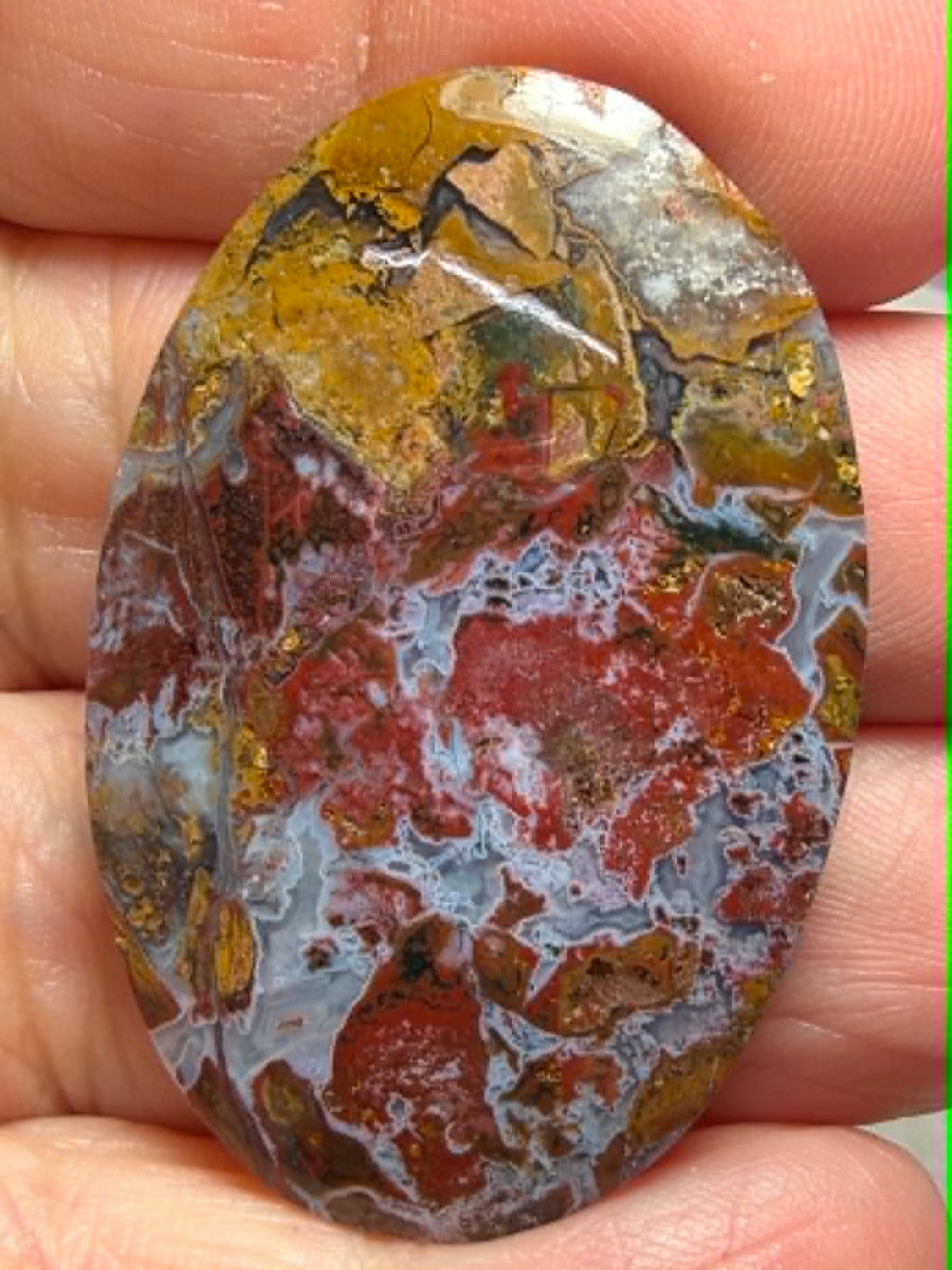 Oval 42x28mm Indonesian Jasper Cabochon 53