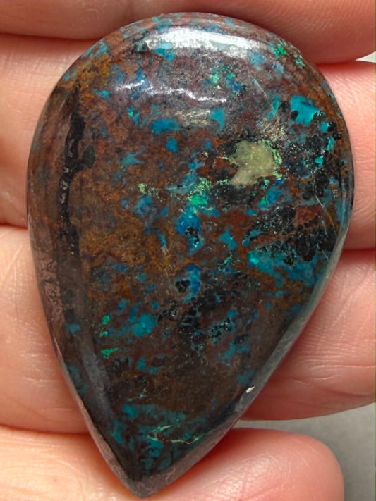 Teardrop 41x27mm Shattuckite Cabochon 107