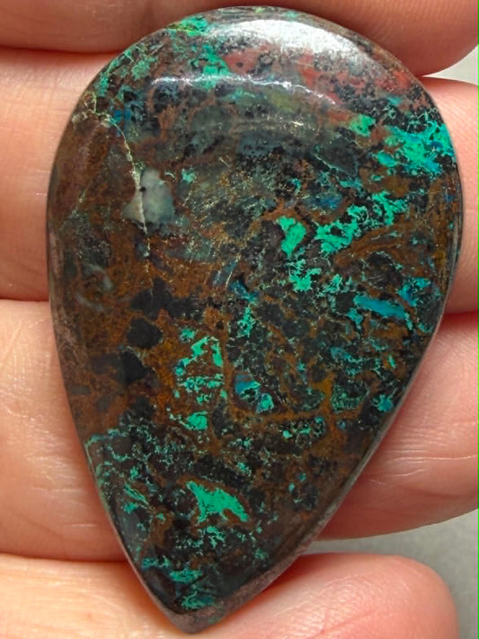 Teardrop 42x28mm Shattuckite Cabochon 114