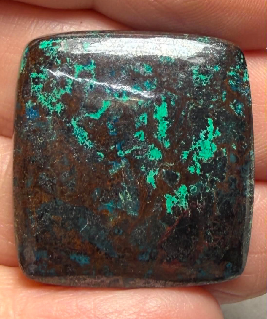 Rectangle 28x26mm Shattuckite Cabochon 131