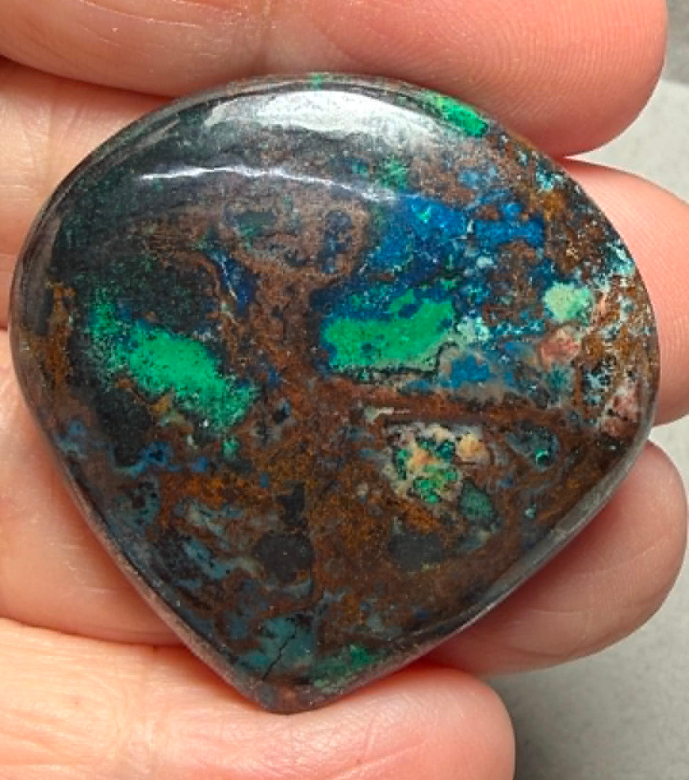 Teardrop 37x37mm Shattuckite Cabochon 132