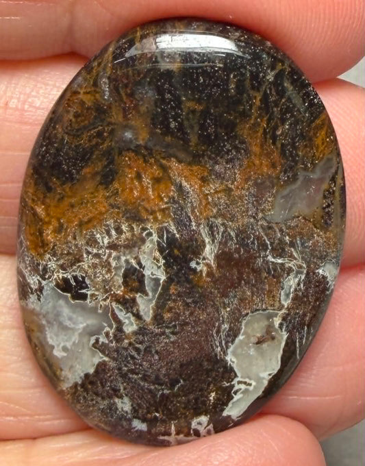 Oval 33x24mm Snake Jasper Cabochon 21