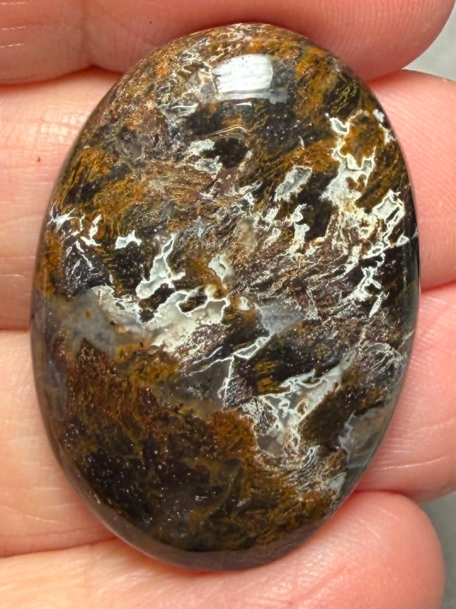 Oval 34x24mm Snake Jasper Cabochon 32