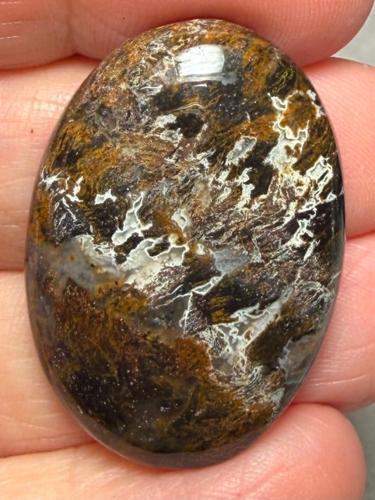 Oval 34x24mm Snake Jasper Cabochon 32