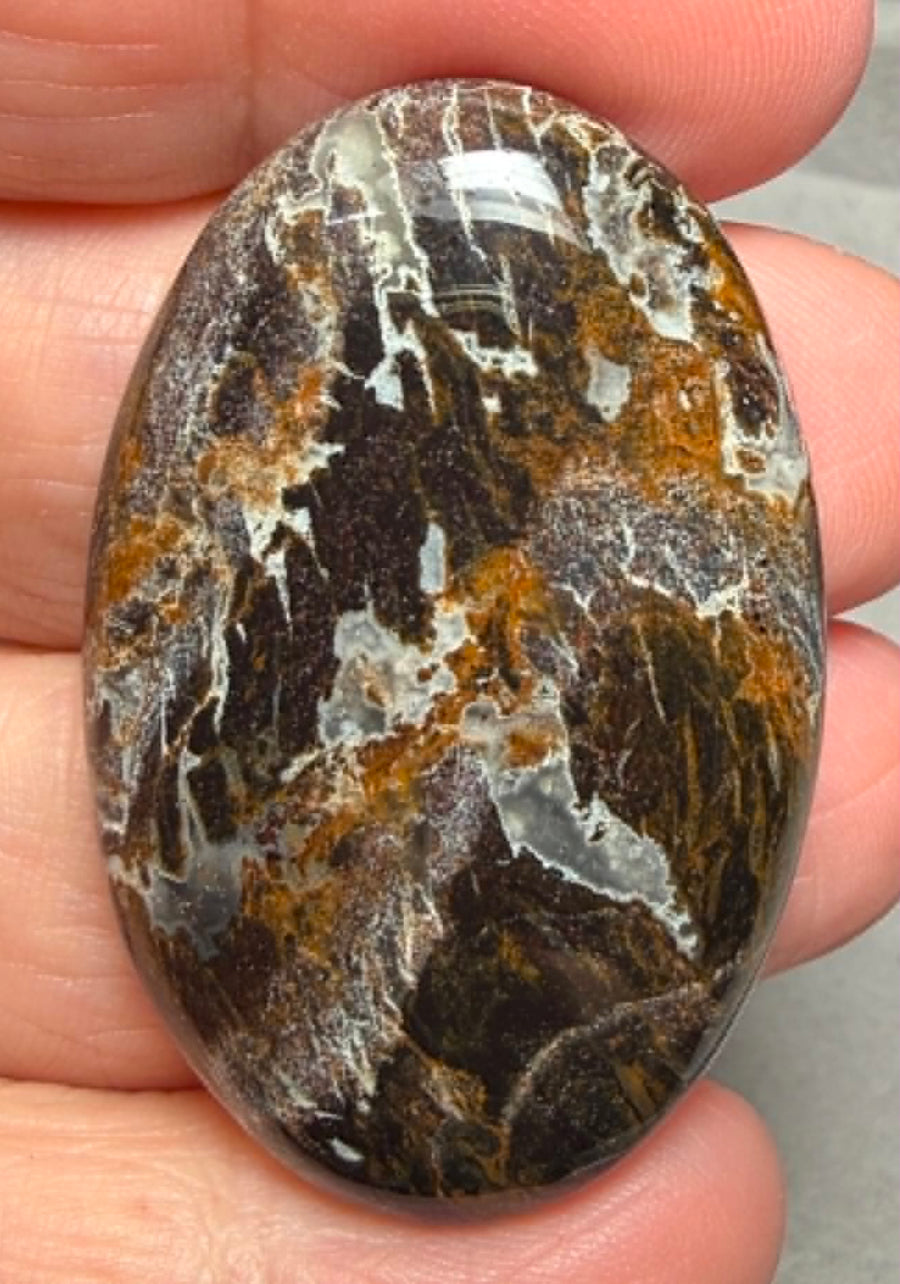 Oval 43x28mm Snake Jasper Cabochon 35
