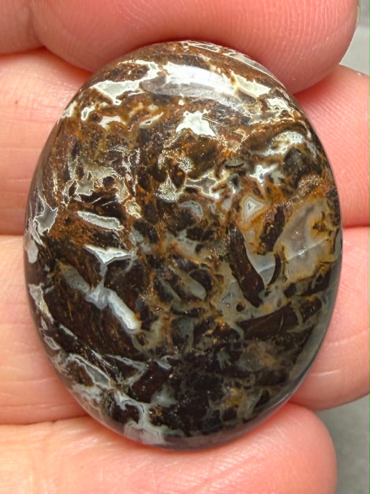 Oval 31x24mm Snake Jasper Cabochon 38