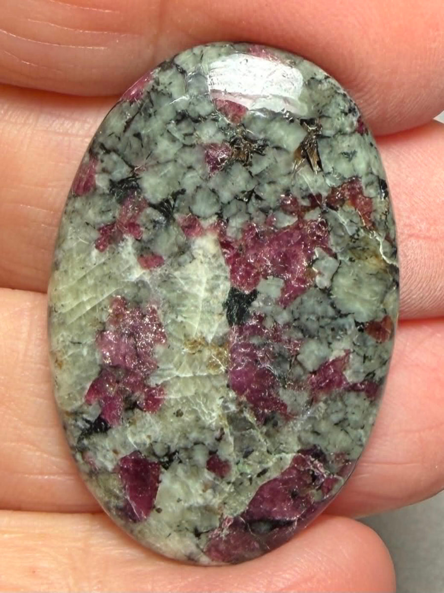 Oval 38x24mm Eudialyte Cabochon 27