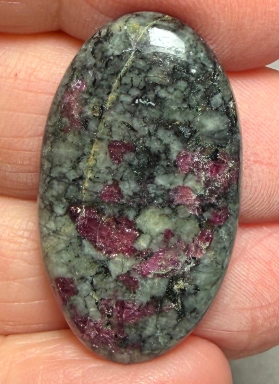 Oval 33x19mm Eudialyte Cabochon 39