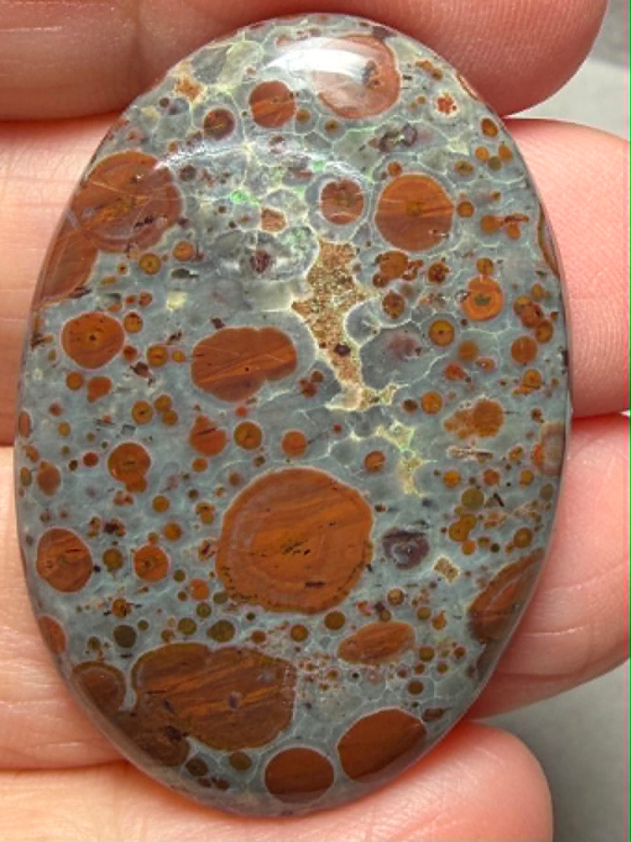 Oval 39x27mm Asteroid Jasper Cabochon 35