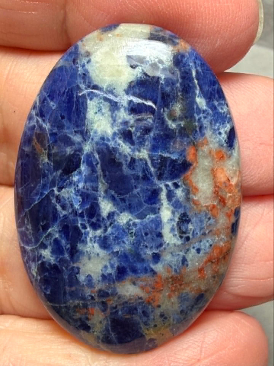 Oval 40x27mm Sunset Sodalite Cabochon 28