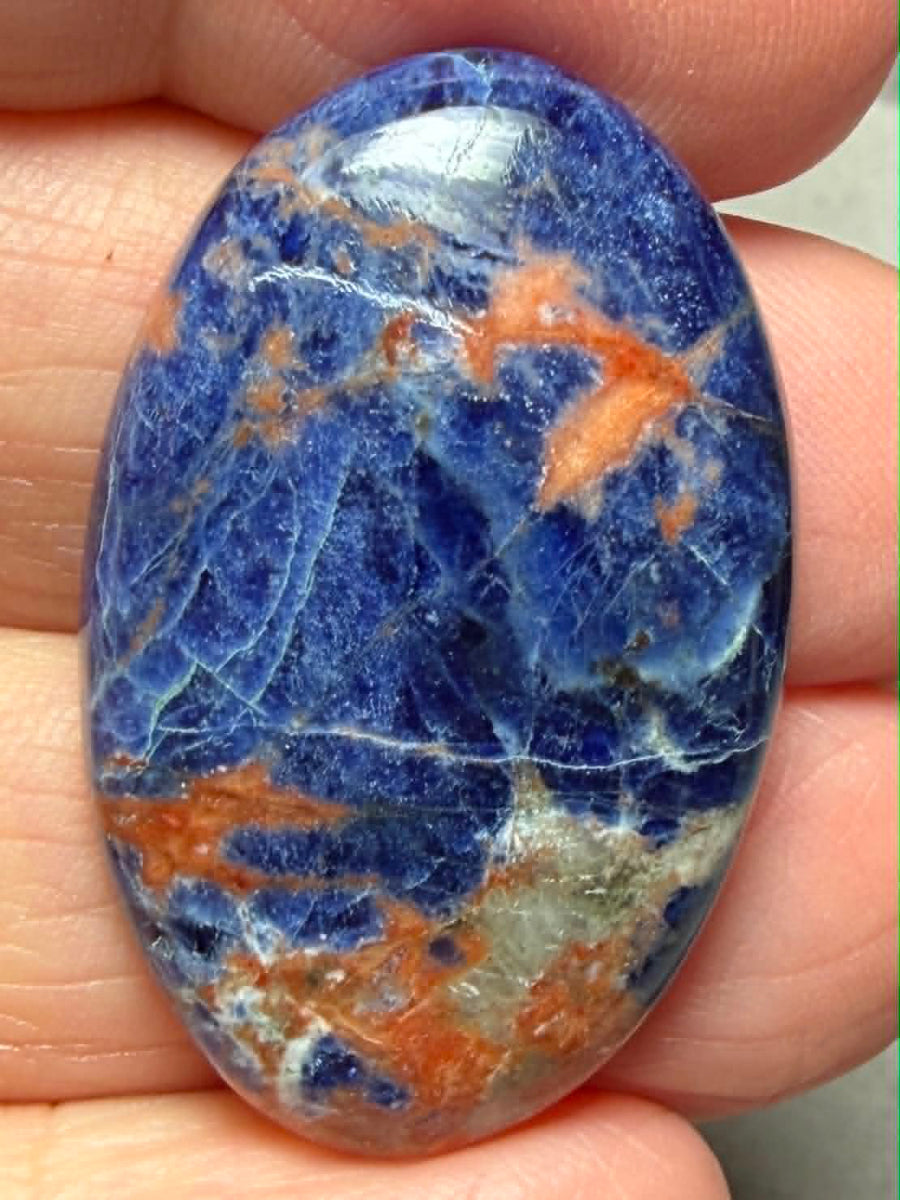 Oval 35x22mm Sunset Sodalite Cabochon 32