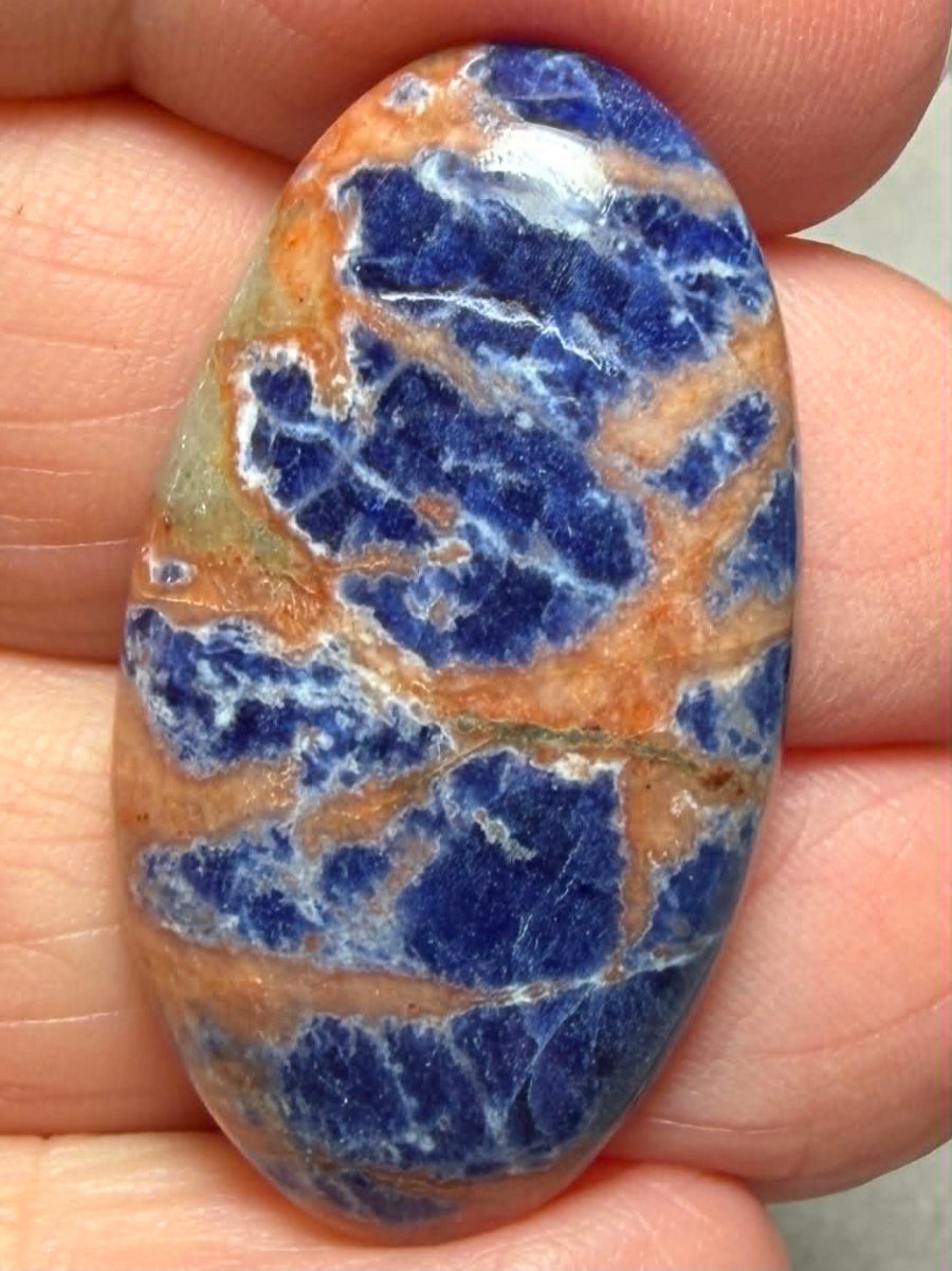 Oval 34x19mm Sunset Sodalite Cabochon 34