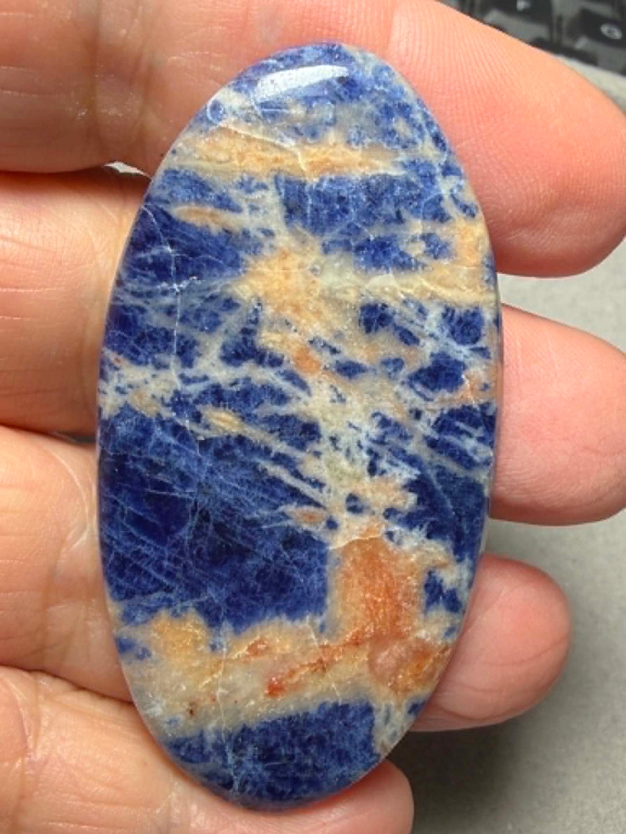Oval 60x31mm Sunset Sodalite Cabochon 38
