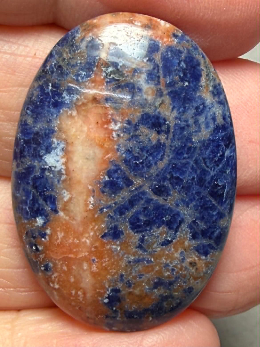 Oval 33x23mm Sunset Sodalite Cabochon 39