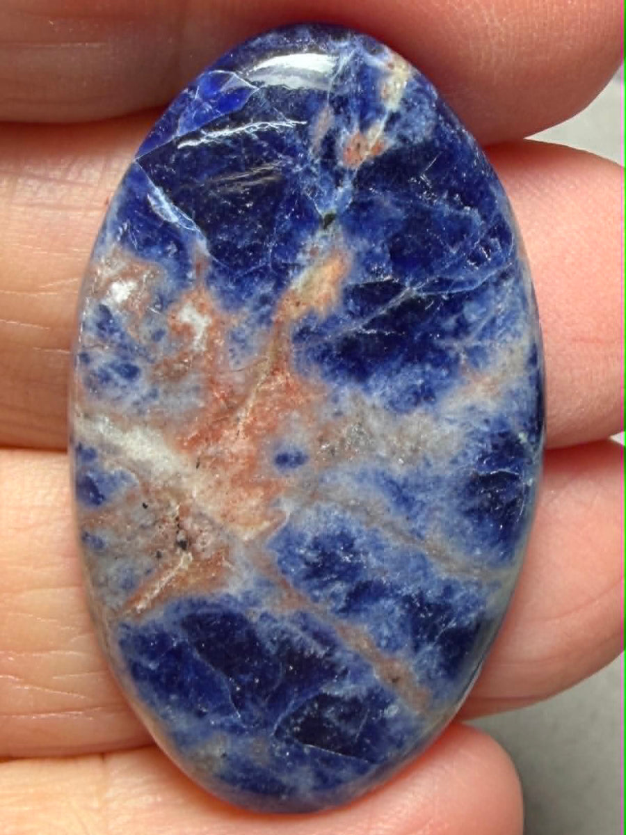 Oval 39x23mm Sunset Sodalite Cabochon 41