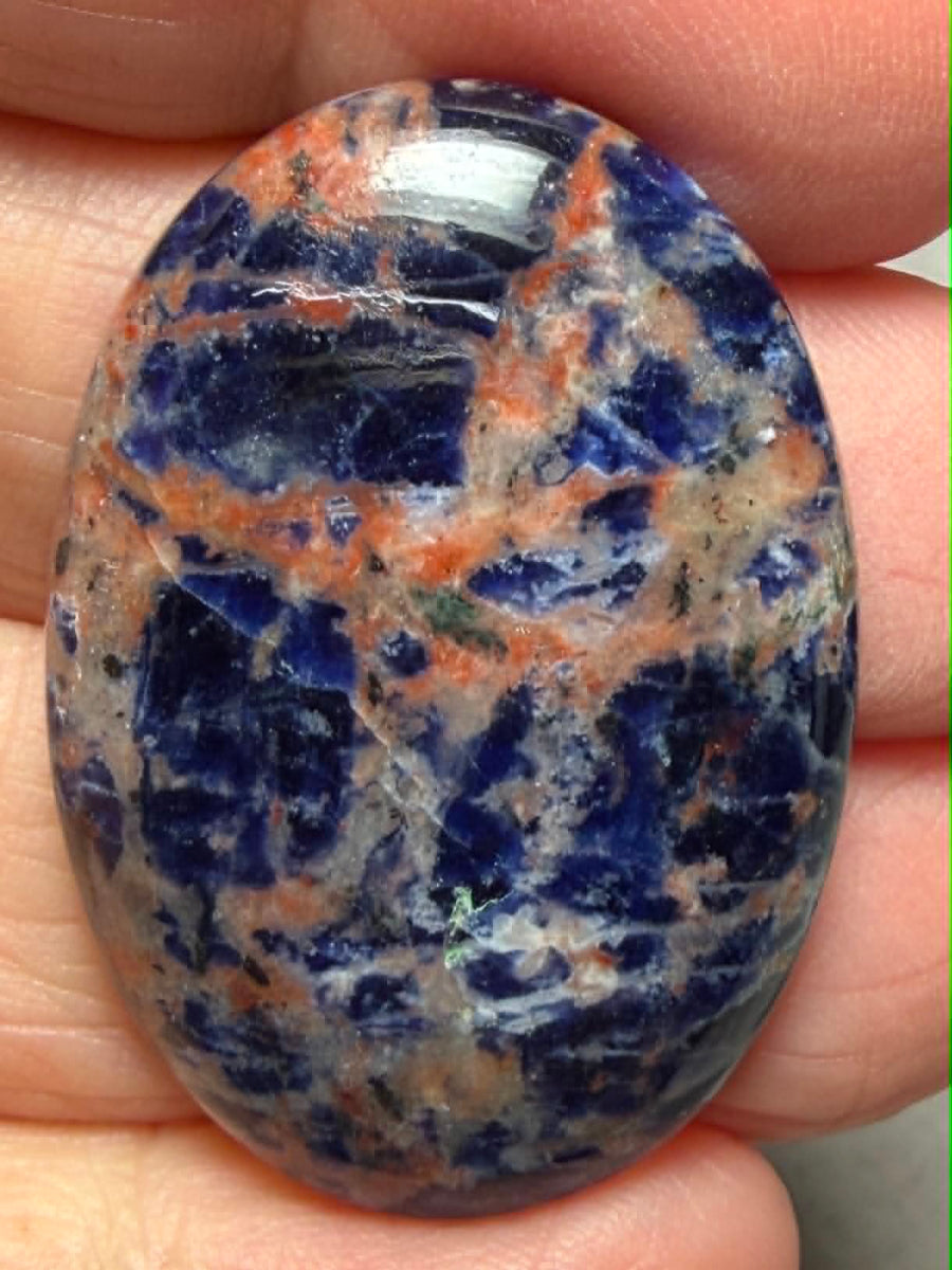 Oval 36x25mm Sunset Sodalite Cabochon 49