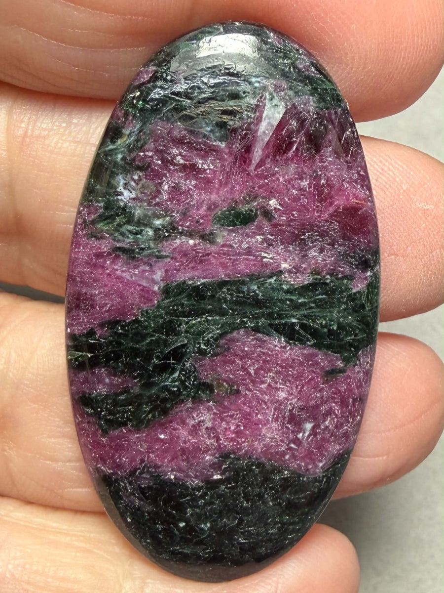 Oval 48x26mm Ruby Tourmaline Cabochon 32