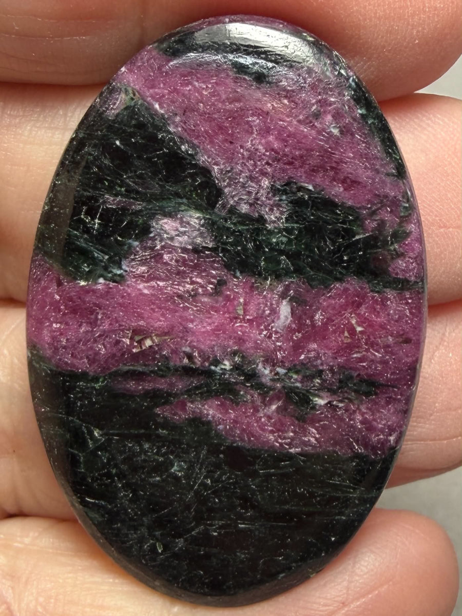 Oval 43x28mm Ruby Tourmaline Cabochon 33