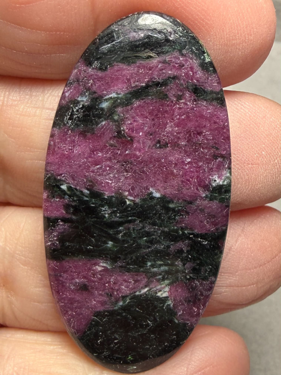 Oval 47x24mm Ruby Tourmaline Cabochon 38