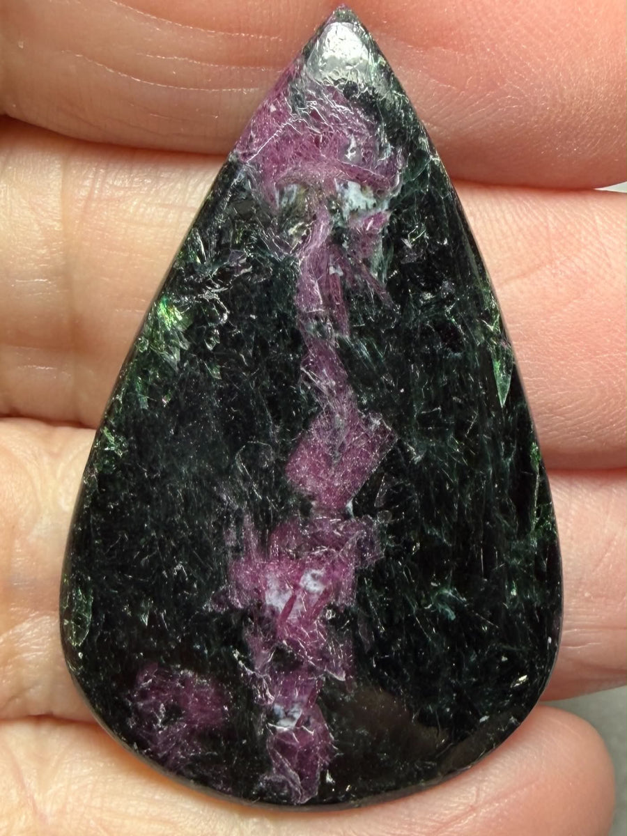 Teardrop 44x28mm Ruby Tourmaline Cabochon 41
