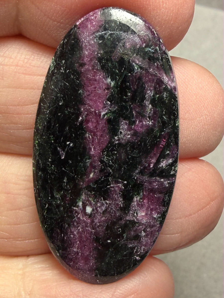 Oval 38x19mm Ruby Tourmaline Cabochon 43