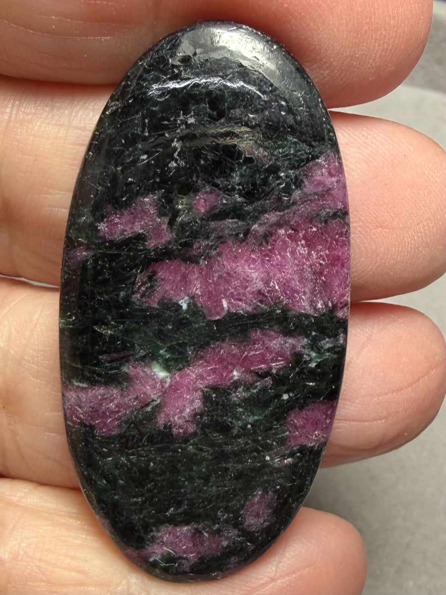 Oval 49x24mm Ruby Tourmaline Cabochon 51