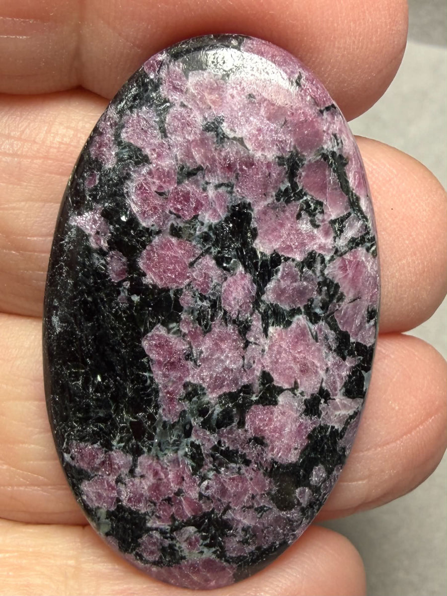 Oval 40x24mm Ruby Tourmaline Cabochon 56