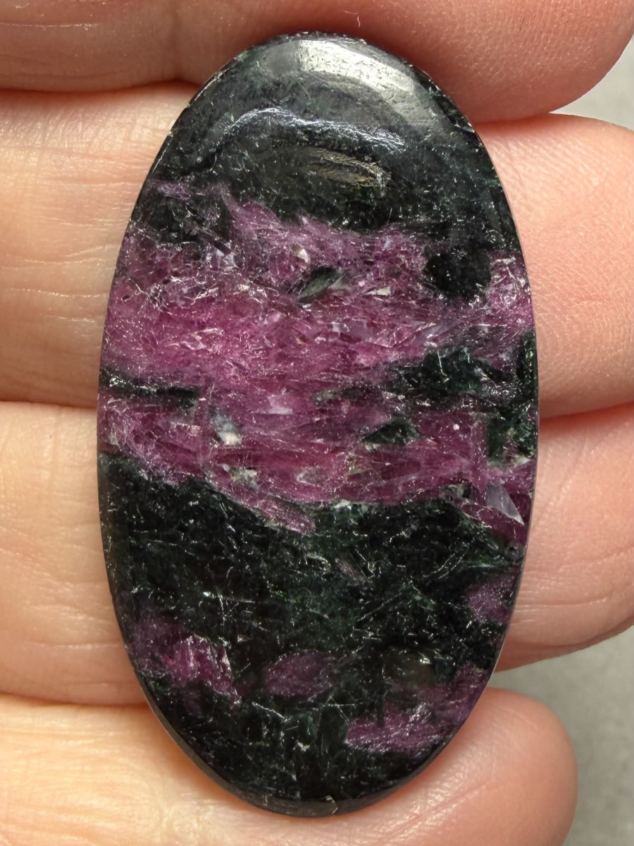 Oval 39x22mm Ruby Tourmaline Cabochon 57
