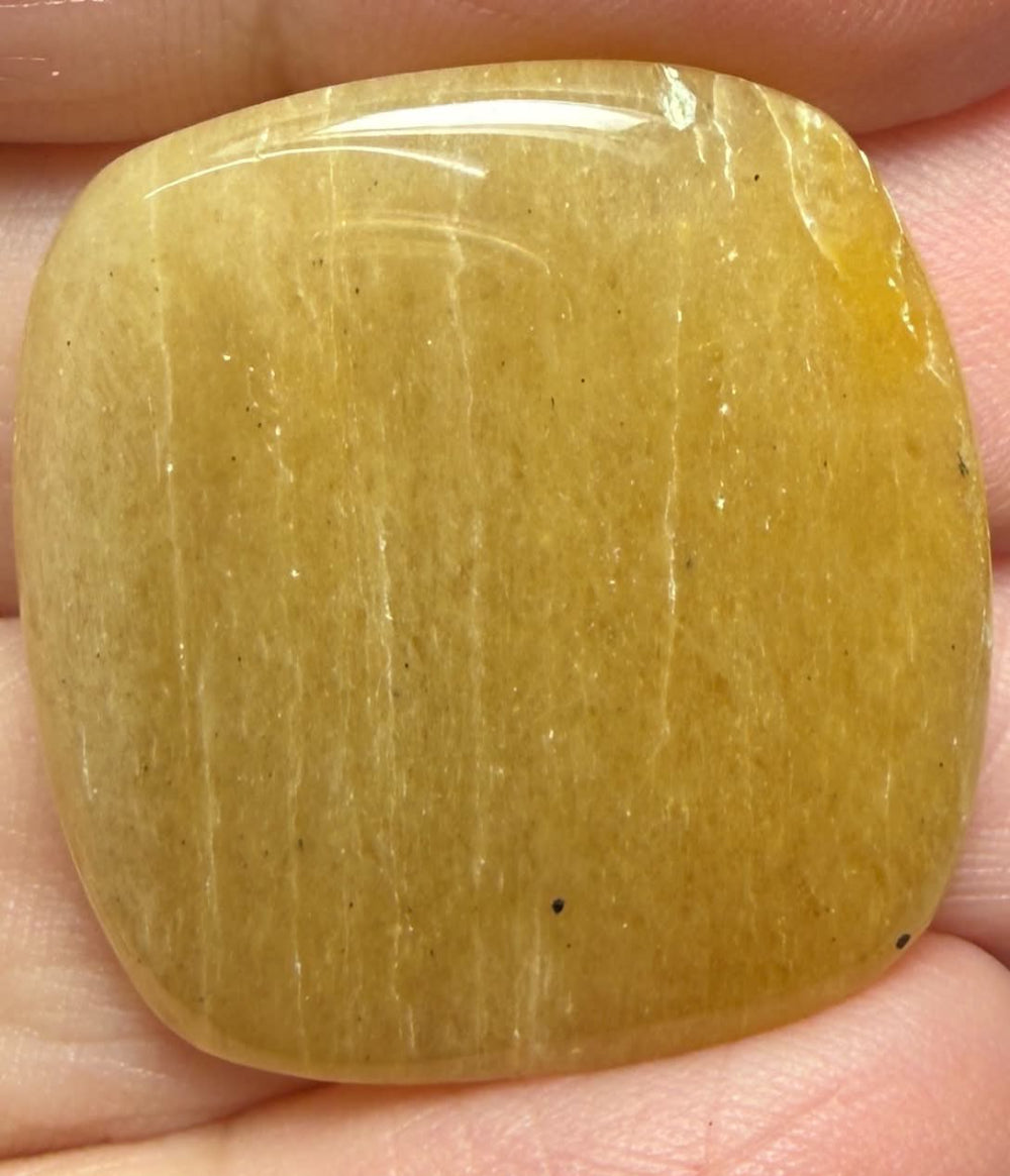 Rectangle 26x25mm Golden Aventurine Cabochon 03