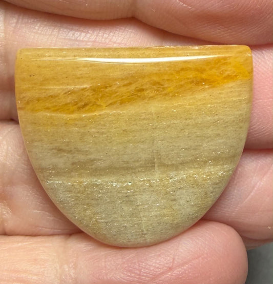 Freeform 24x28mm Golden Aventurine Cabochon 05
