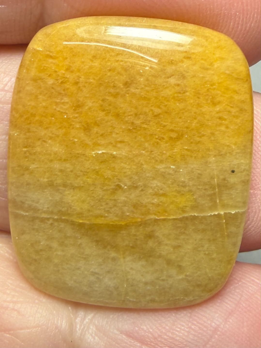 Rectangle 28x23mm Golden Aventurine Cabochon 06