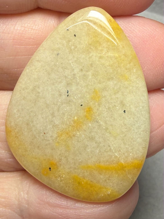 Freeform 35x27mm Golden Aventurine Cabochon 12
