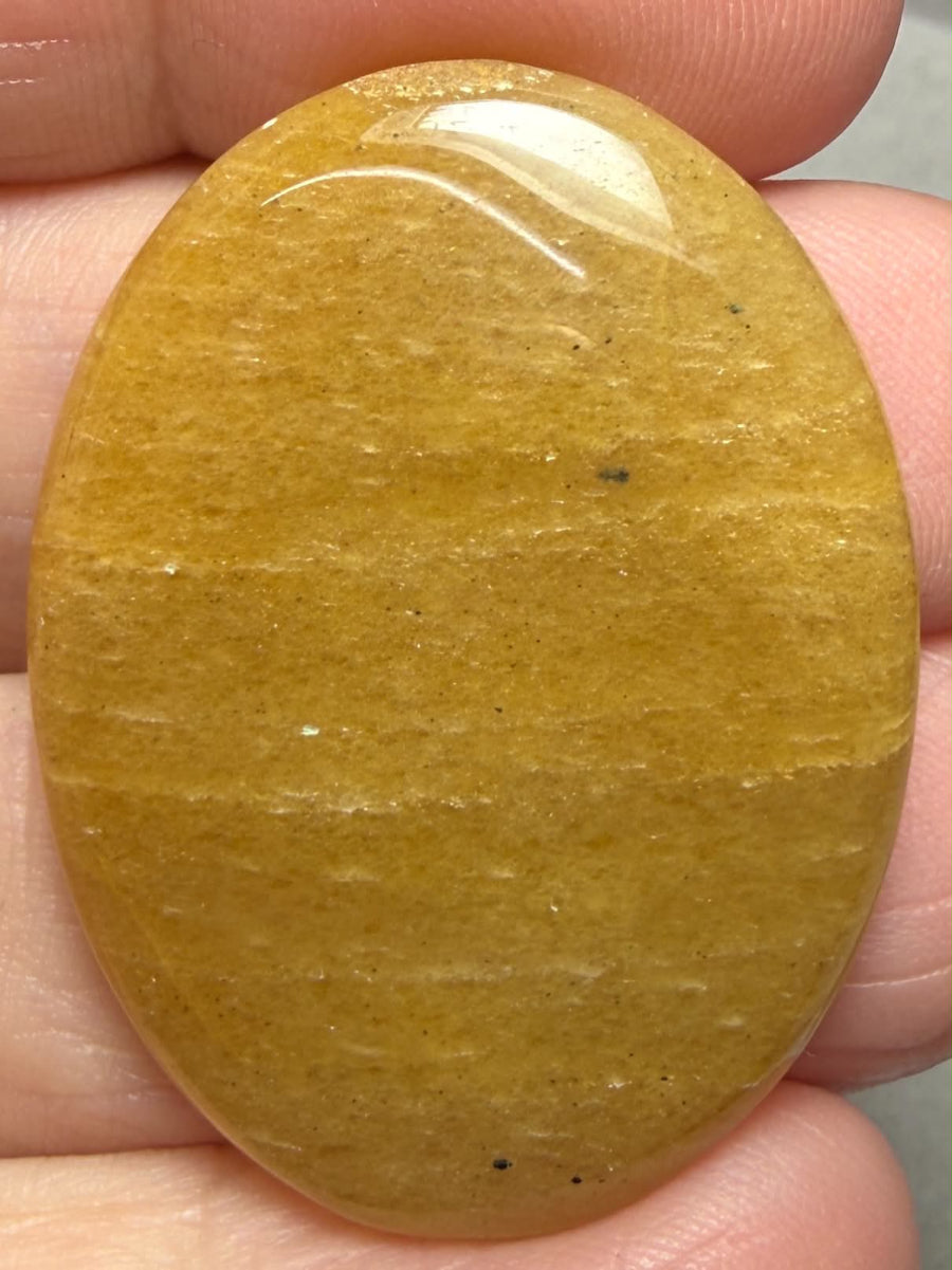 Oval 36x27mm Golden Aventurine Cabochon 16